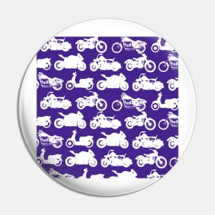 Motorcycle Collection Purple Background Pin