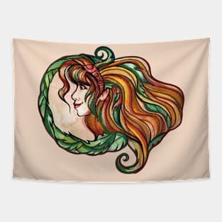 Wild Elf Dryad Girl Tapestry