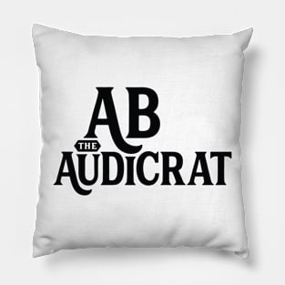 Ab Logo #1 (Black) Pillow