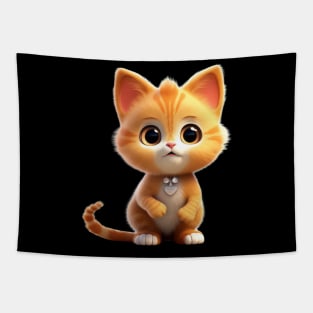 Cute Animal Characters Art 1 -kitten, tiny cat- Tapestry