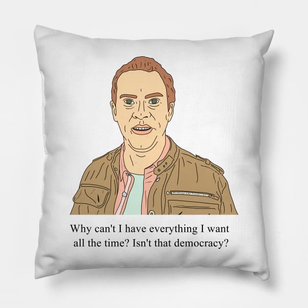 Jeremy Usbourne | Democracy Pillow by tommytyrer