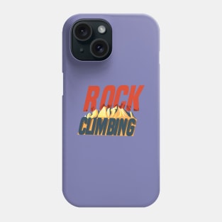 rock climbing shirt men and kids Phone Case