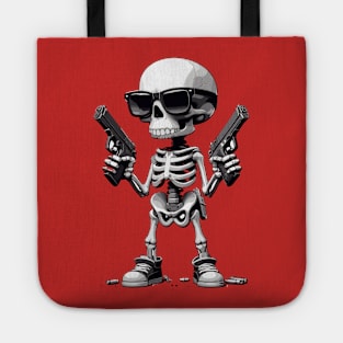 Funny Skeleton; Skull Gun Tote