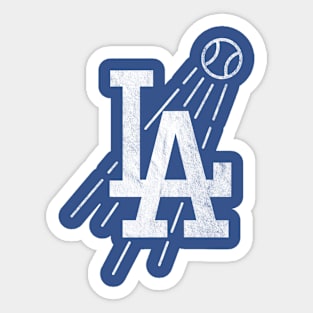 Los Angeles Dodgers Outline LA Logo Decal Stickers