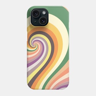 Earth Pastel Color Retro Twirl Pattern Phone Case