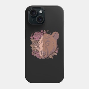 Autumn Bear Skull Phone Case