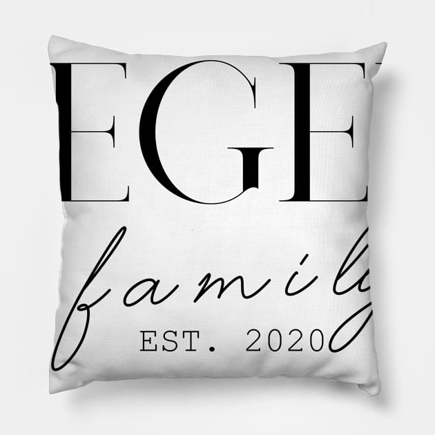 Leger Family EST. 2020, Surname, Leger Pillow by ProvidenciaryArtist