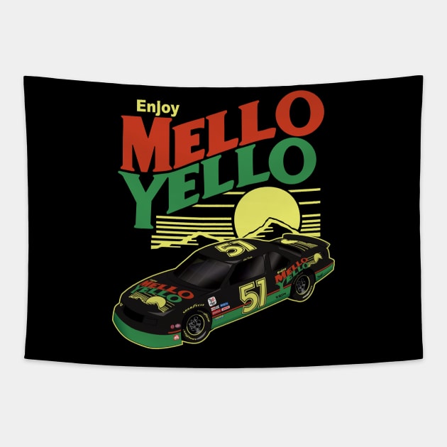 Cole Trickle Mello Yello Car Tapestry by ArielAutoArt