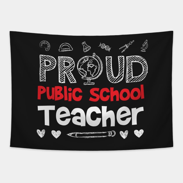 PROUD Public School TEACHER Tapestry by equilebro