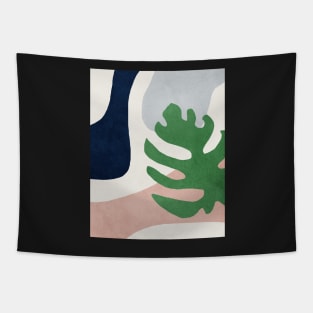 Abstract, Plant, Mid century modern wall art Tapestry