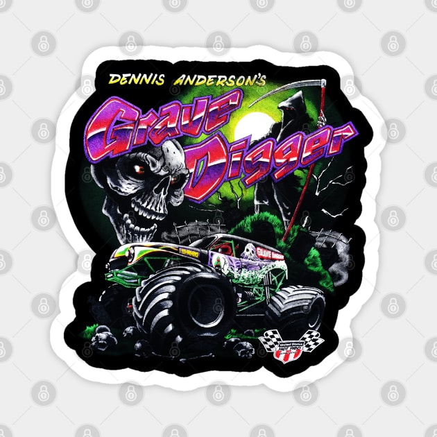 Grave Digger - Monster Truck Magnet by nicklower