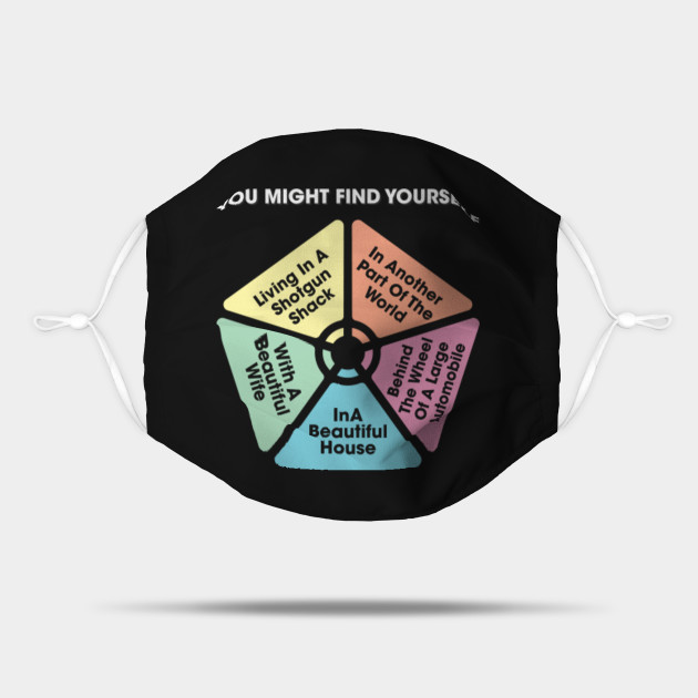 Once In A Lifetime You May Find Yourself Talking Heads Mask Teepublic