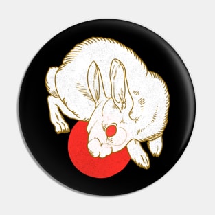 Rabbit heart Pin