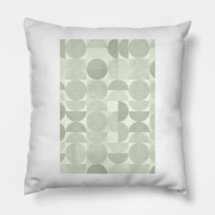 Sage green geometric pattern Pillow