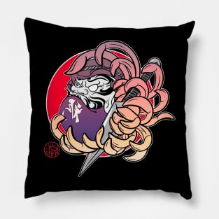 Daruma in a chrysanthemum Pillow