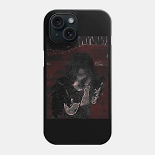 Portrait, digital collage and special processing. Guy in sport suit, bare chest. Dark weird world. Red, white and gray. Phone Case