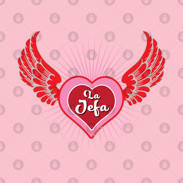 La Jefa Winged Heart by MikeCottoArt