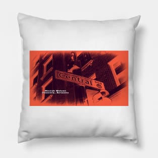 Central Avenue, Phoenix, Arizona by Mistah Wilson Pillow