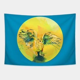 Silent Wings - Owl Design Tapestry