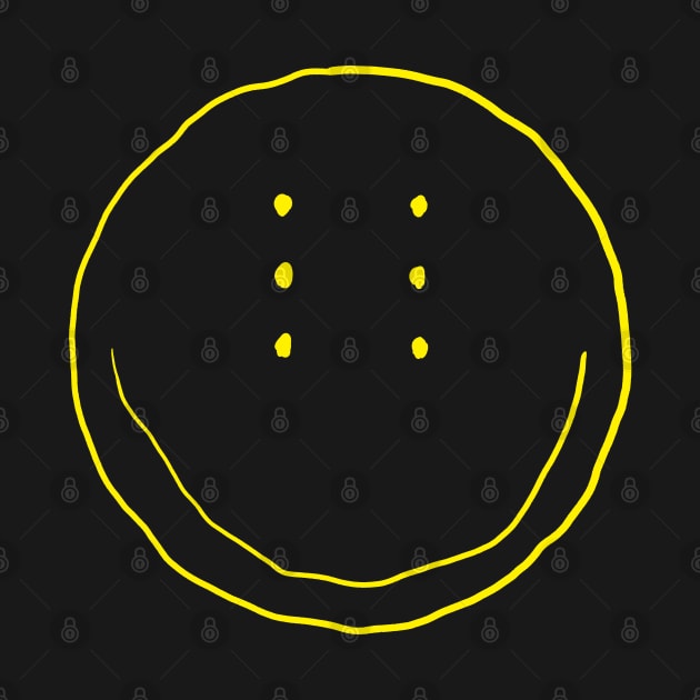 Six-Eyed Smiley Face, Small by Niemand