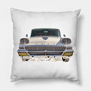 1958 Ford Custom 300 Fordor Sedan with Styletone Trim Pillow