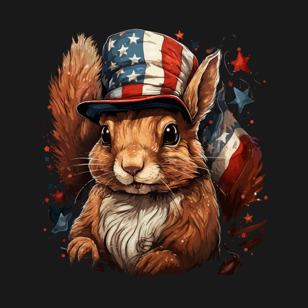 Patriotic Squirrel by JH Mart