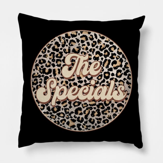 Retro Music Specials Personalized Name Circle Birthday Pillow by BilodeauBlue