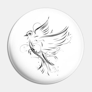 Flying bird Pin