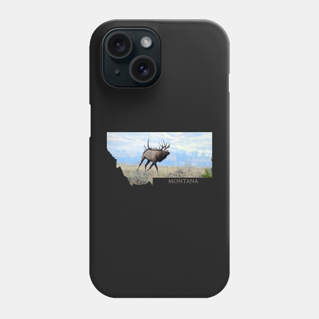 Montana- Bull Elk Phone Case by Whisperingpeaks