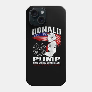 Retro Donald Pump Gym Meme Funny Trump Phone Case