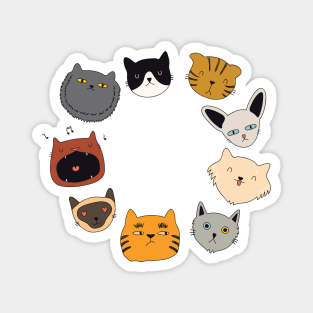 Circle of Cats Magnet