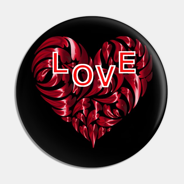 Love Heart Valentine Day Funny Gift Pin by karascom