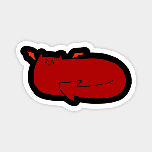 Red Devil Cat Magnet