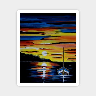 ESCAPE To The Seascape Painting Magnet