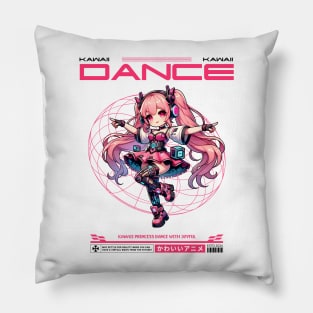 kawaii princess dance anime girls Pillow