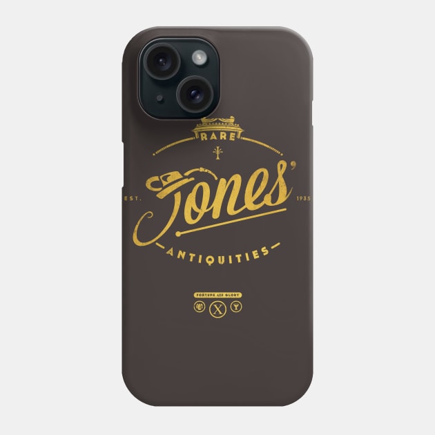 Jones' Rare Antiquities - gold Phone Case by HtCRU