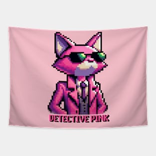 detective panther wearing sun glasses Tapestry