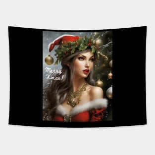 Sexy Christmas Elf Tapestry