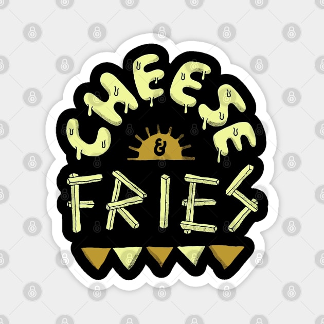 Cheese and Fries Magnet by naiklevel