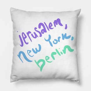 Jerusalem, New York, Berlin Vampire Weekend Pillow