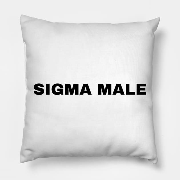 Sigma Male Pillow by Trendy-Now
