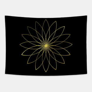 Lotus Flower - geometric pattern - graphic Tapestry