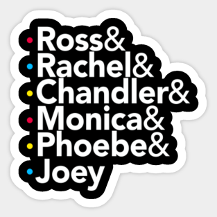 Monica And Rachel Stickers Teepublic