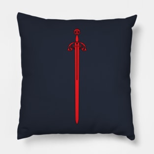 Tizona Sword (red) Pillow