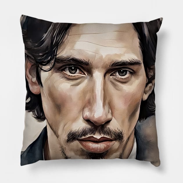 Adam Driver`s face Pillow by bogfl