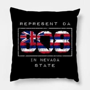 Rep Da 808 in Nevada State by Hawaii Nei All Day Pillow