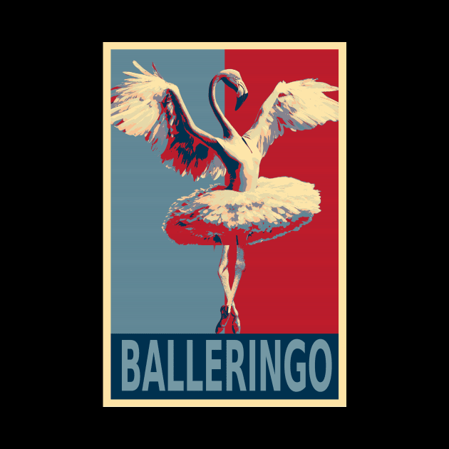 Balleringo Funny Flamingo Ballerina HOPE by DesignArchitect