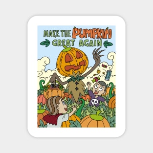 Make the Pumpkin Great Again Halloween Gift Magnet