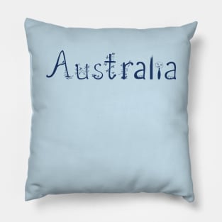 Australia word Pillow