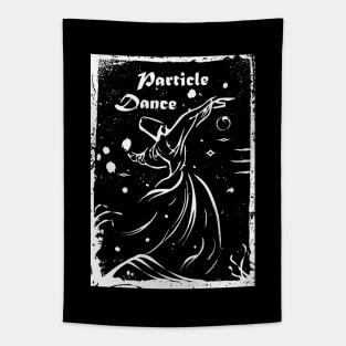 Particle Dance (White) Tapestry